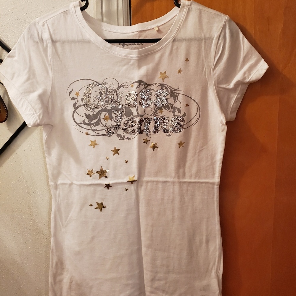 Guess Glitter Tshirt - large